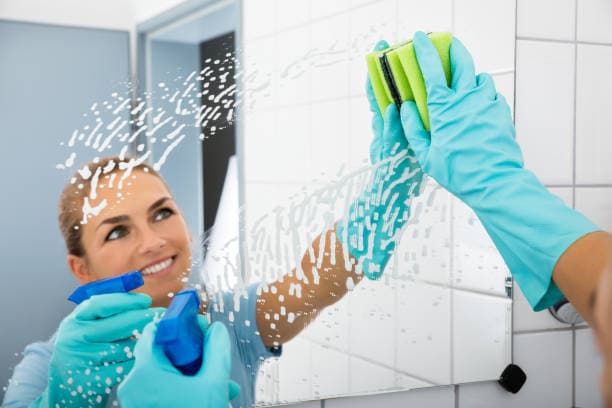 Durham Cleaners — bathroom mirror cleaning